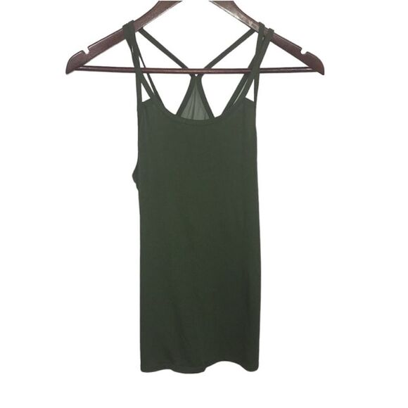 Women's Old Navy Active Dark Olive Green Tank Top - Picture 1 of 12